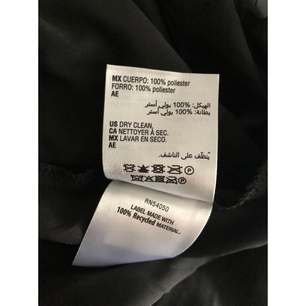 I.N.C. V-Neck Shift Dress Sheer Puff Sleeve Black Women's Small NEW - Picture 8 of 8